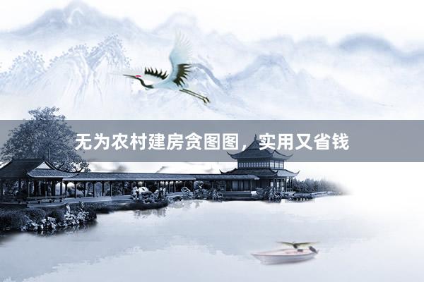 无为农村建房贪图图，实用又省钱